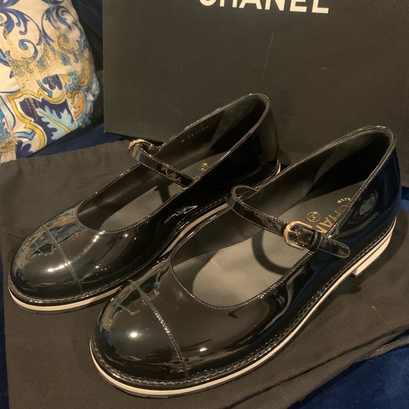 Chanel Mary Jane boots 2016 Collection G31467 Patent Leather New NIB Runway Show - Picture 12 of 16